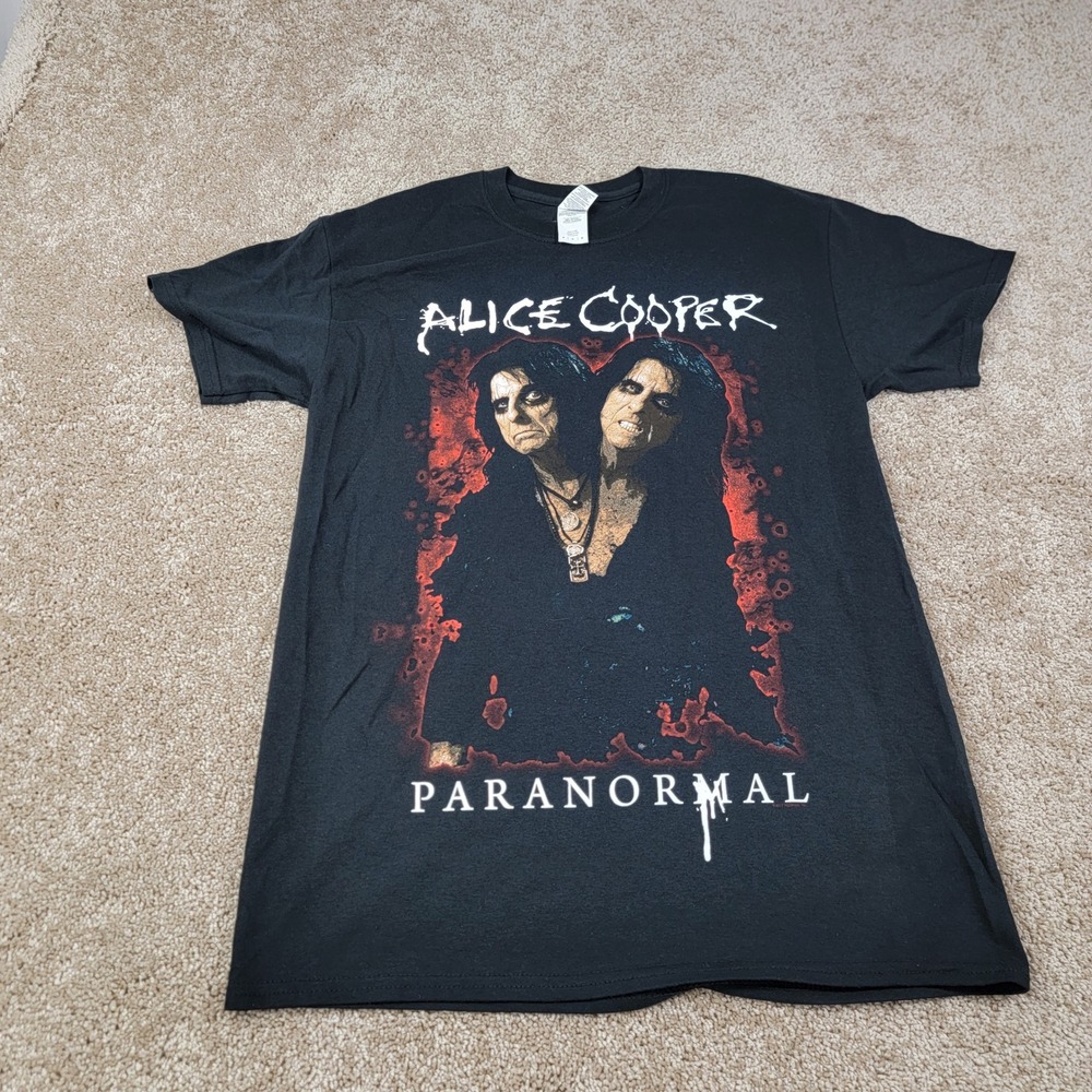 Gildan Alice Cooper Paranormal World Tour 2017-2018 Graphic T-Shirt Size Medium